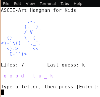 ASCII-Hangman Web Application